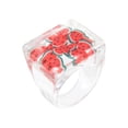 thumbnail image 1 of EGNMCR Bagues Mode Transparentes en Acrylique pour Femmes, 1 of 2