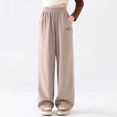 thumbnail image 4 of Maean Kids Girls Sweatpants Straight Leg High Elastic Waist Baggy Causal Sweat Pants with Pockets, 4 of 6