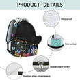 thumbnail image 4 of Lightweight Cute Small Backpack for School, Featuring Colorful Butterfly Lovers and Floral Designs, Stylish Travel Backpack for Daily Use, 4 of 6