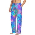 thumbnail image 2 of Magic Mushrooms Hippie Boho Ttrippy Men'S Pajama Pants Soft Sleep Lounge Pants Pjs Bottoms With Pockets Xx-Large, 2 of 6