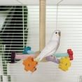 thumbnail image 1 of Bird Stand Toy Interactive Rotating Wooden Exercise Wheel Parrot Plaything Cage Accessories For Small Medium Birds Energy, 1 of 3