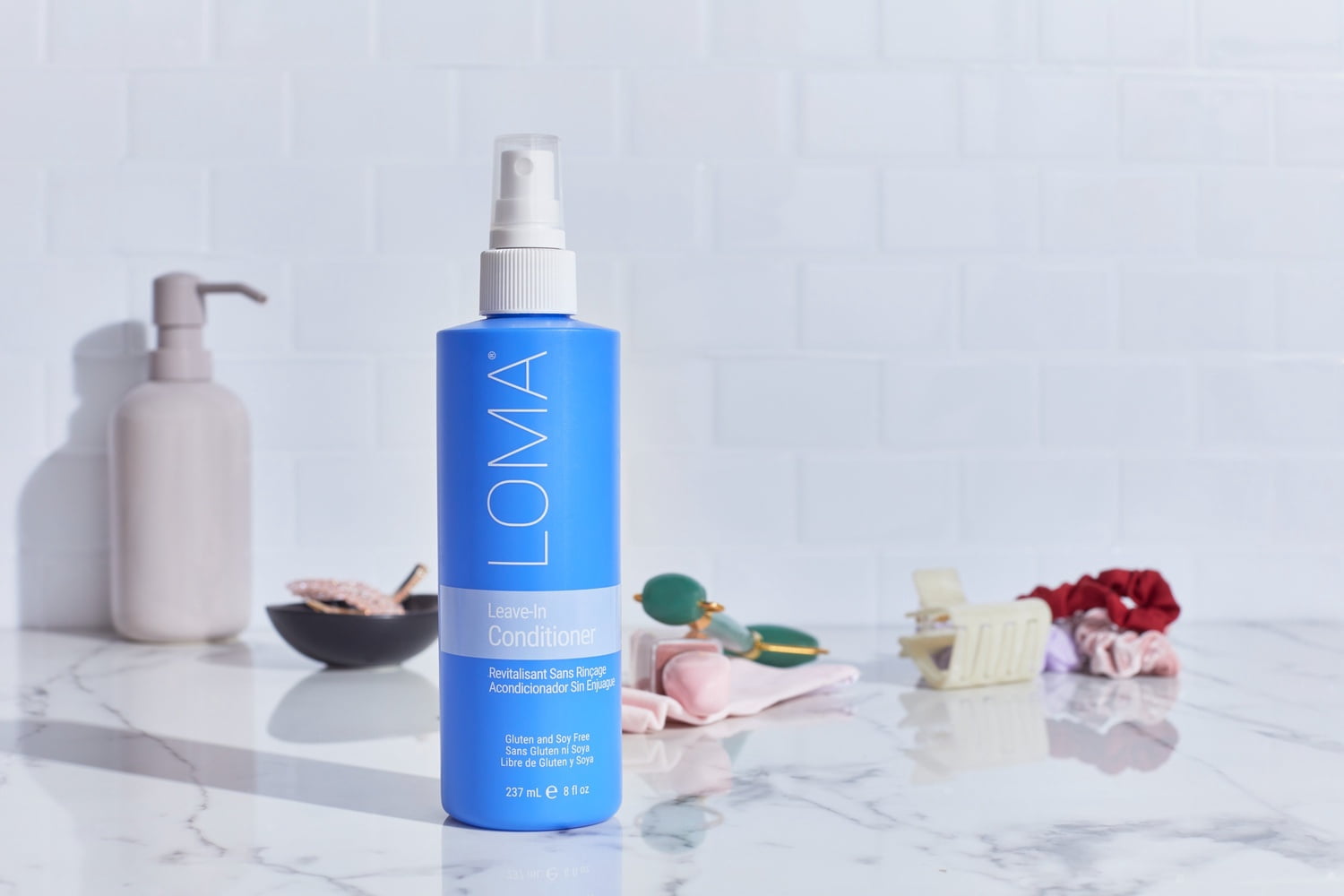Loma Hair Leave-In Conditioner Spray, Detangling Conditioner for Fine & Color-Treated Hair, 8 fl oz