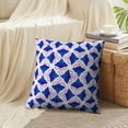 thumbnail image 4 of LALILO Throw Pillow Covers Kaleidoscope Ethnic With Blue Navy Cushion Cover 18" x 18", 3789 Pack, 4 of 6