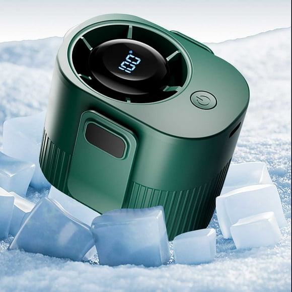 Ventilador portátil de cintura con carga rápida por USB para exteriores, construcción, camping, senderismo, viajes, miniventilador