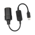 thumbnail image 4 of 2xUSB C Macho A 12V Enchufe De Encendedor De Coche Cable Convertidor Hembra 12W 0,35 M 2 piezas, 4 of 8