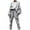 Gray, variant on under $5 asdoklhq Women Plus Size Pants Fashion Women Casual Solid Long Sleeve Round-Neck Tracksuit Pencil Pants