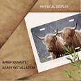 thumbnail image 3 of 1 Pcs Durable License Plate Covers & Frames, Highland Cattle For Decorative Front, Waterproof For Decoration Aluminum License Plate Covers & Frames Cover For Men Women, 12" X 6", 3 of 6