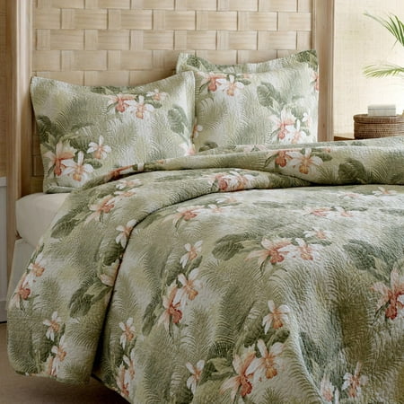 Tommy Bahama Tropical Orchid 3 Piece Quilt Set Walmart Com