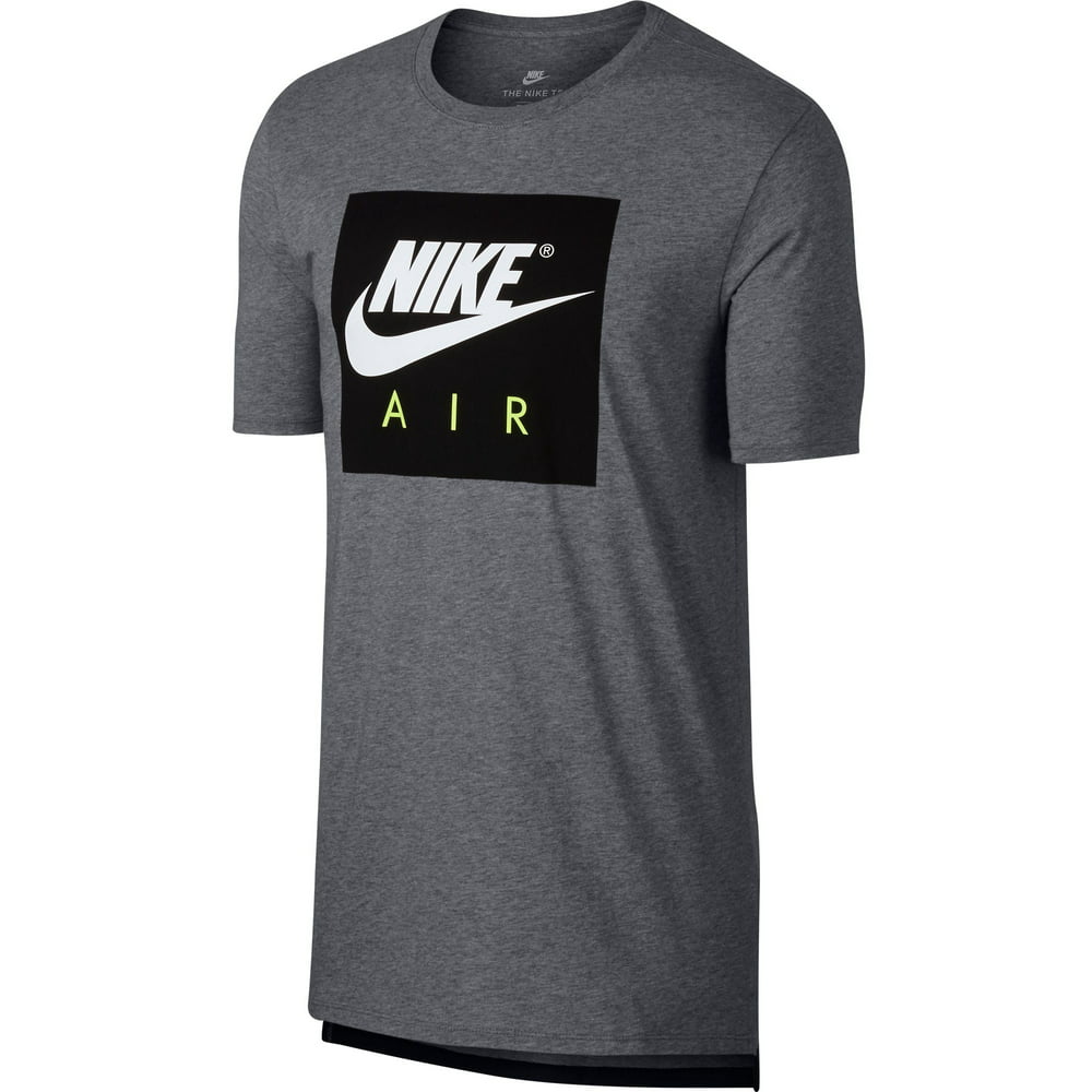 Nike - Nike Air Large Logo Crew Neck Men's Sportswear T-Shirt Grey ...