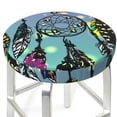thumbnail image 3 of Goofa Beautiful Dreamcatcher Printed Stool Covers Round, Waterproof Round Bar Stool Covers Anti-Slip Round Bar Stool Seat Cover with Elastic Bands Durable-14 inch, 3 of 7