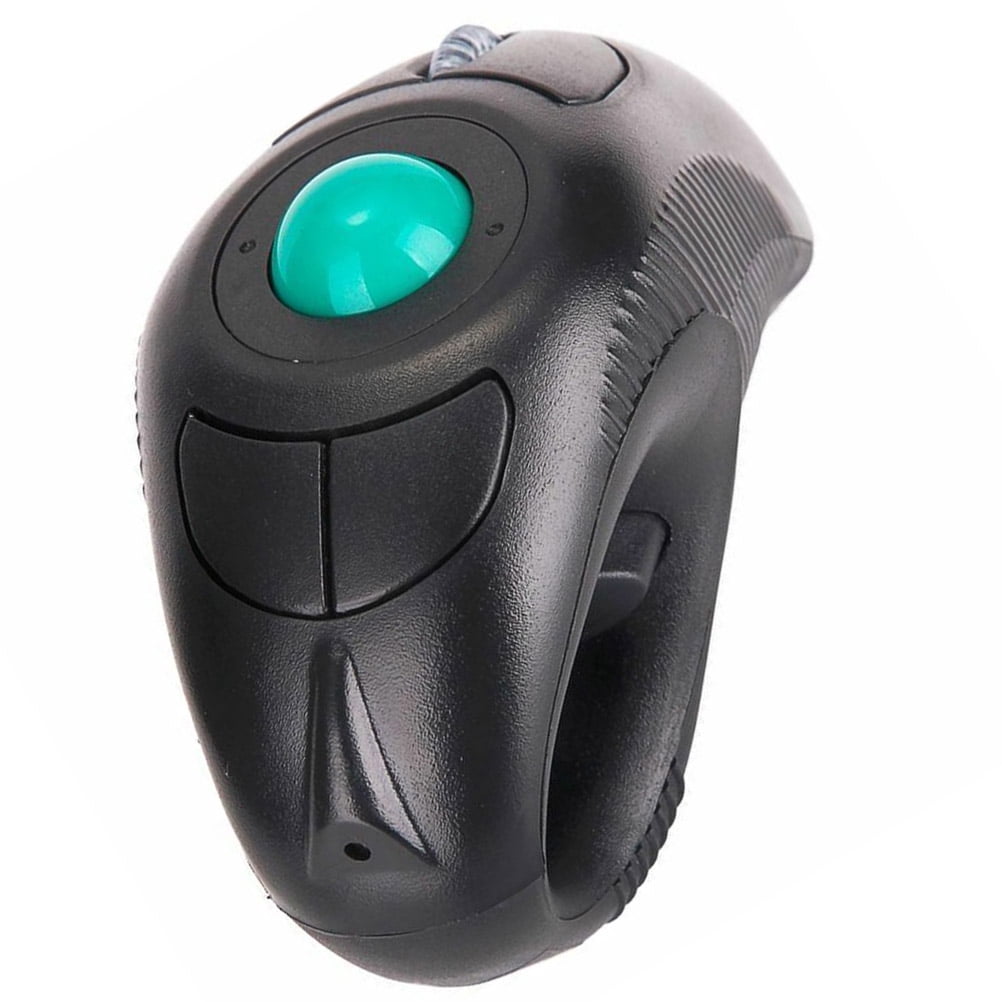Healifty Portable Wireless Trackball Mouse with Off Table Design for Computer Black
