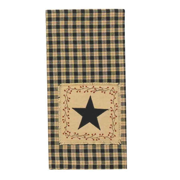 Park Designs Star Patch Decorative Dishtowel Set of 2