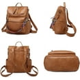 thumbnail image 4 of LHSHID Sac à Dos pour Femmes Mode Cuir PU Designer Voyage Grands Sacs à Main pour Dames, 4 of 7