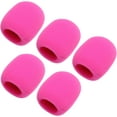 thumbnail image 1 of HUGFEGWE 5Pcs Microphone Cover Foam Mic Cover Handheld Microphone Windscreen Shield Protection Micro Foam Filter Pink for KTV Broadcasting CA919-114573, 1 of 9