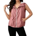 thumbnail image 3 of jiaxiM Women's Zip Up Vest with Pocekts Lightweight Softshell Sleeveless Jacket Hiking Travel Golf Running Vests for Women, 3 of 9