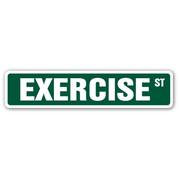 Exercise Street [3 Pack] of Vinyl Decal Stickers |for Laptop Car