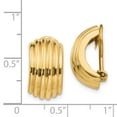thumbnail image 4 of Primal Gold 14 Karat Yellow Gold Omega Clip Non-pierced Earrings, 4 of 4