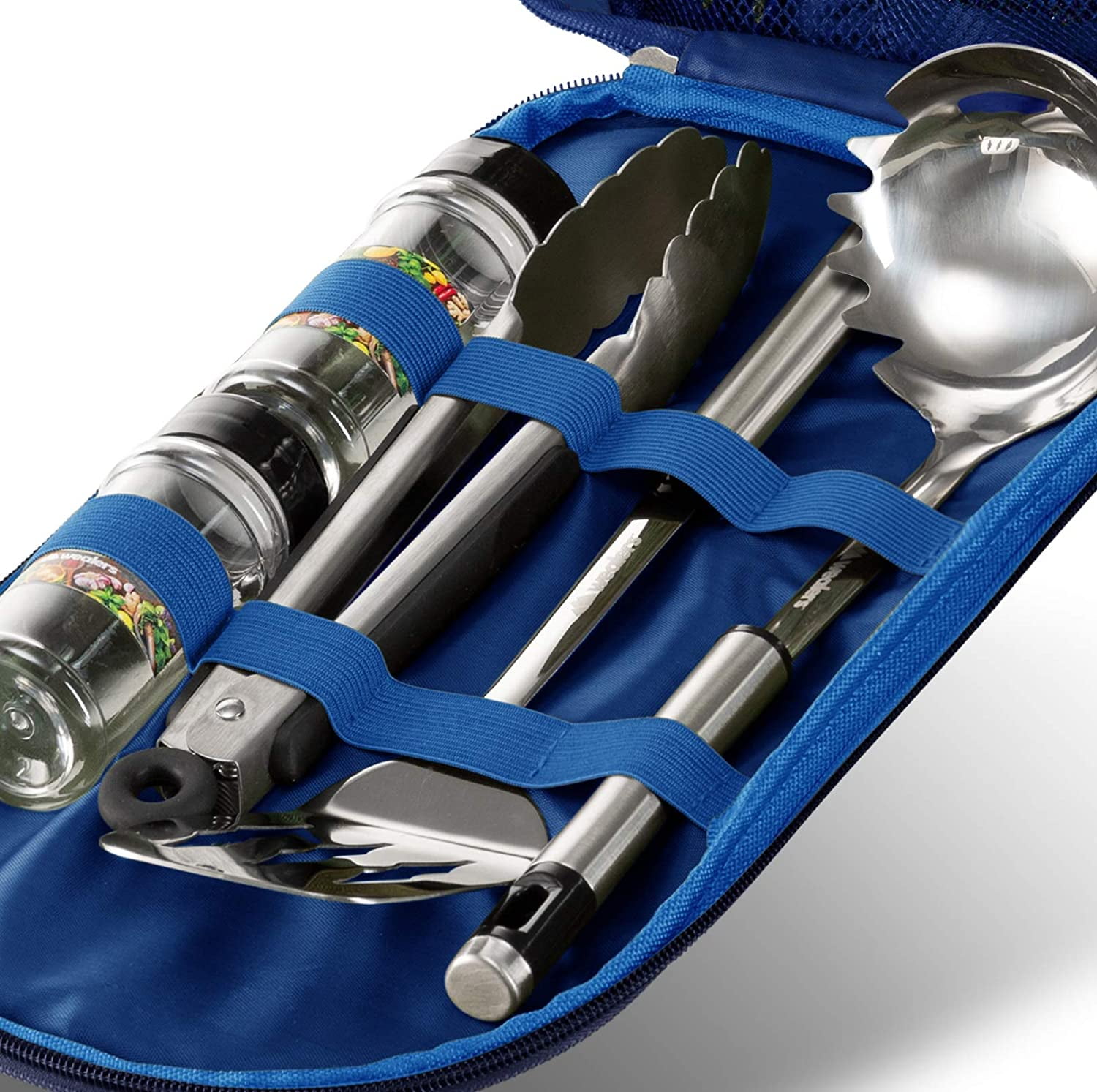 Wealers Portable BBQ Camp Kitchen Cooking Utensil Organizer Travel Set