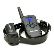 Petrainer PET998DB1 Dog Training Collar Waterproof and Rechargeable 330 yds Remote LCD Dog Shock Collar with Safe Beep, Vibration and Shock Electronic Dog Collar