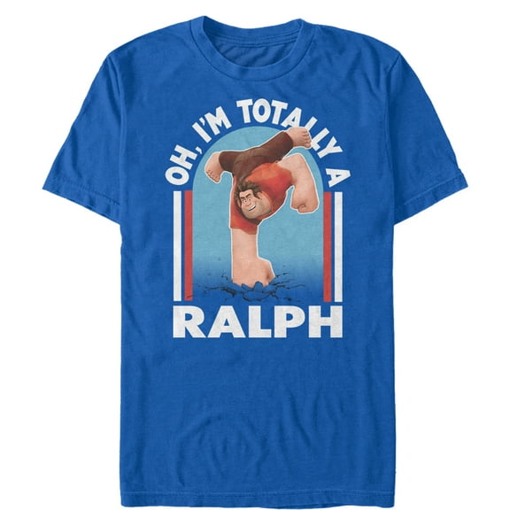 Men's Ralph Breaks the Internet Totally a Ralph Graphic Tee Royal Blue X Large