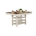thumbnail image 3 of Topline Home Furnishings Antique White Counter-height 5pc Dining Set, 3 of 5