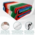 thumbnail image 4 of Full Quilt Set 78''x90'', Mexican Serape Lightweight Bedspread Coverlet Set with 2 Pillow Shams, Colorful Stripes Vertical Lines Abstract Breathable All Season Quilt Bedding for Bedroom/Guest Room, 4 of 9