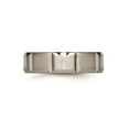 thumbnail image 2 of Mens Titanium Grooved 6mm Wedding Band Ring, 2 of 6