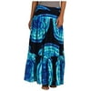 Jones New York Sport Tiered Tie Dye Print Maxi Cotton Skirt, Multi (4)