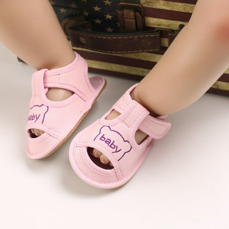 

Hunpta Toddler Shoes Toddler Kids Baby Boys Girls Bear Pattern Rubber Non-Slip First Walking Shoes