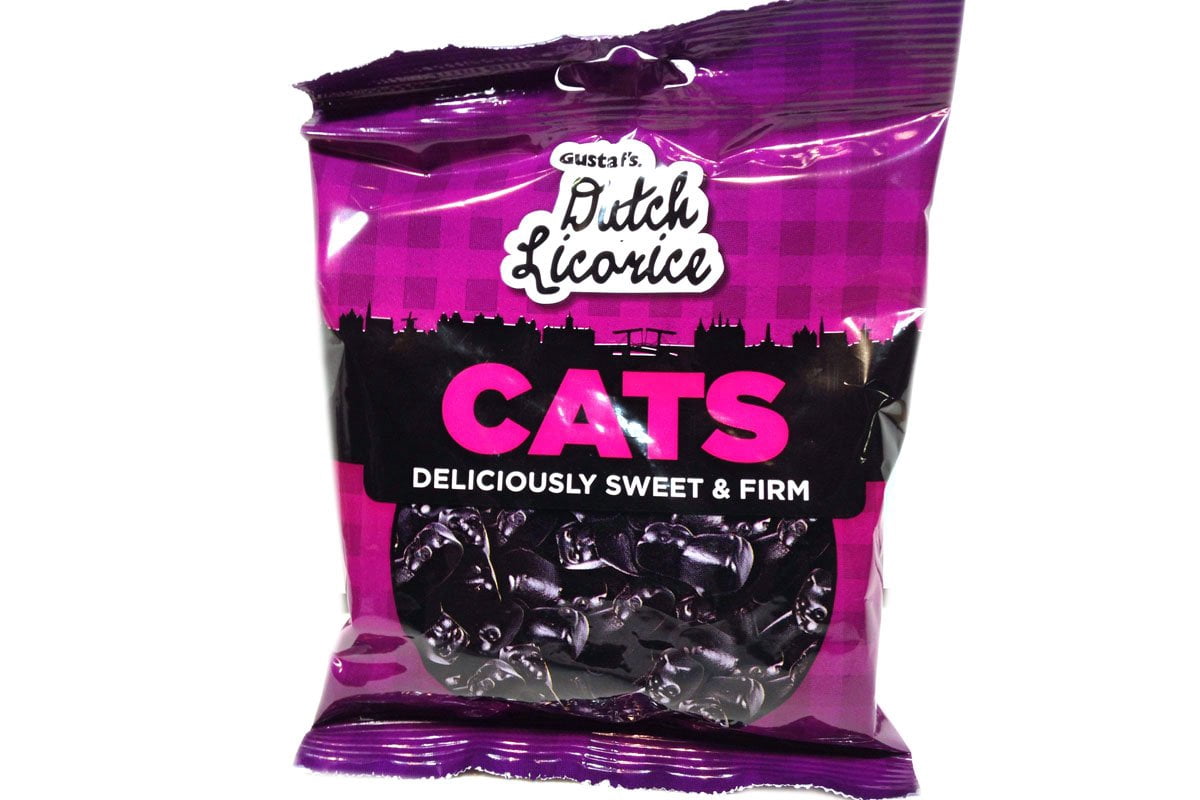 Gustaf's Dutch Licorice Cats, 5.29 Ounce Bags ( Pack Of 6)