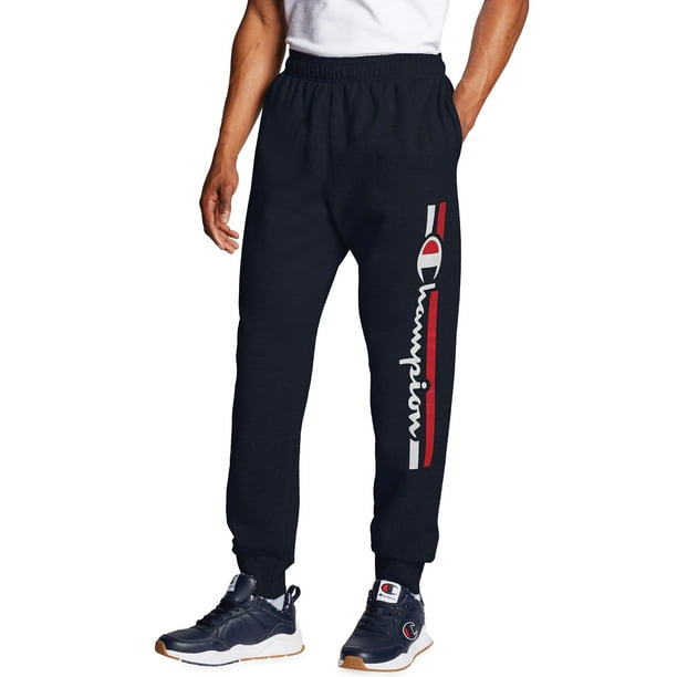 champion powerblend joggers script logo