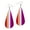 Lesbian - Teardrop, variant on Rainbow Earrings for Women - Pride Earrings - Rainbow Accessories - Pride Jewelry - Coming Out Costume - Double Sided Earrings (Pride - Trigon)