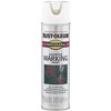 Rust-Oleum 2592838 Professional Inverted Marking Spray Paint, 15 oz, White