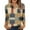 Earthy Yellow, variant on Xyxonk Womens Tops 3/4 Sleeve 2025 Floral Print Tees Dressy Casual V Neck Button Tops Fall Fashion Shirt Black S