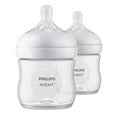 thumbnail image 1 of Philips Avent Natural Baby Bottle With Natural Response Nipple, Clear, 2x4oz Bottles, SCY900/02, 1 of 9