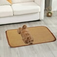 thumbnail image 5 of Tyidzon Dog Cooling Mat Modern Soft Cat Bed Anti Anxiety Pet Bed for Cats Or Small Dogs, Brown, 5 of 6