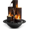thumbnail image 1 of SereneLife SLTWF20 Water Fountain Tabletop Feature Decoration, Black, 1 of 4