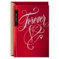 thumbnail image 1 of Tarjeta de San Valentín Hallmark Forever Lettering 15 x 21 cm, 1 of 7