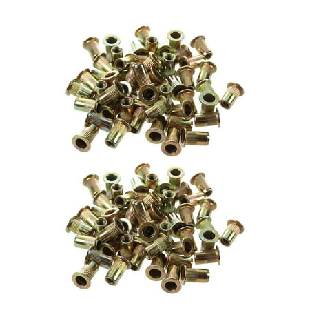 

100 pcs M10/M12/M8//M6// Flat Head Nut Furniture Decoration Instrument ()