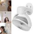 thumbnail image 2 of Ventilador montado en la pared recargable cabezal agitador para cocina baño dormitorio, 2 of 10