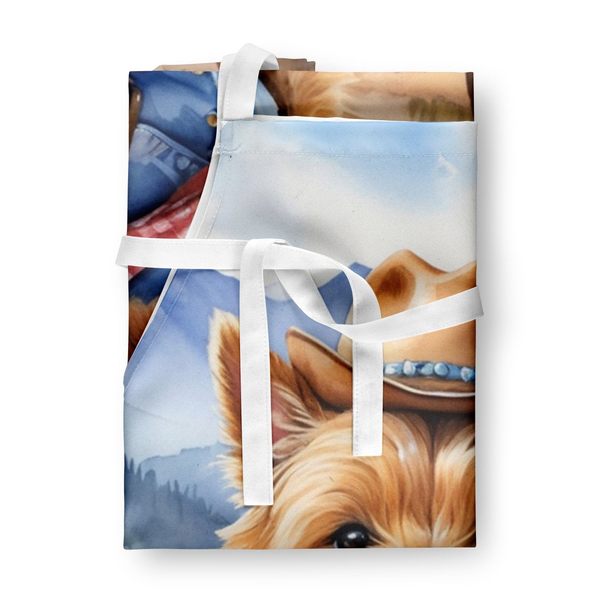 Norwich Terrier Cowboy Welcome Apron 27 in x 30 in