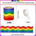 thumbnail image 2 of Tablón de anuncios con bordes AWIZOM Rainbow festoneados, 99 pies x3, 2 of 7