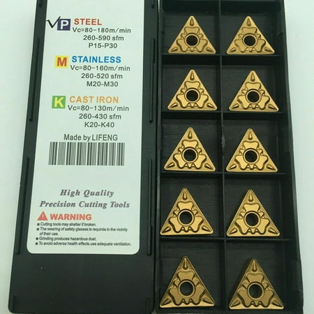 

10Pcs TNMG160408-HQ LF9011 TNMG332 CNC Turning Carbide Inserts For Steel