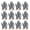 Gray, variant on Pack of 12 Economical Nylon Protective Gloves for Warehouse Logistics and Labor Intensive Job, Breathable Fabric Preventing Sweat During Prolonged Use