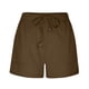 thumbnail image 4 of Pantalones cortos deportivos casuales de talla grande de color liso a la moda para mujer de Augper, 4 of 7