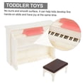 thumbnail image 3 of WHAMVOX 2 Sets Mini House Accessories Tiny Piano White for Creativity Games, 3 of 8