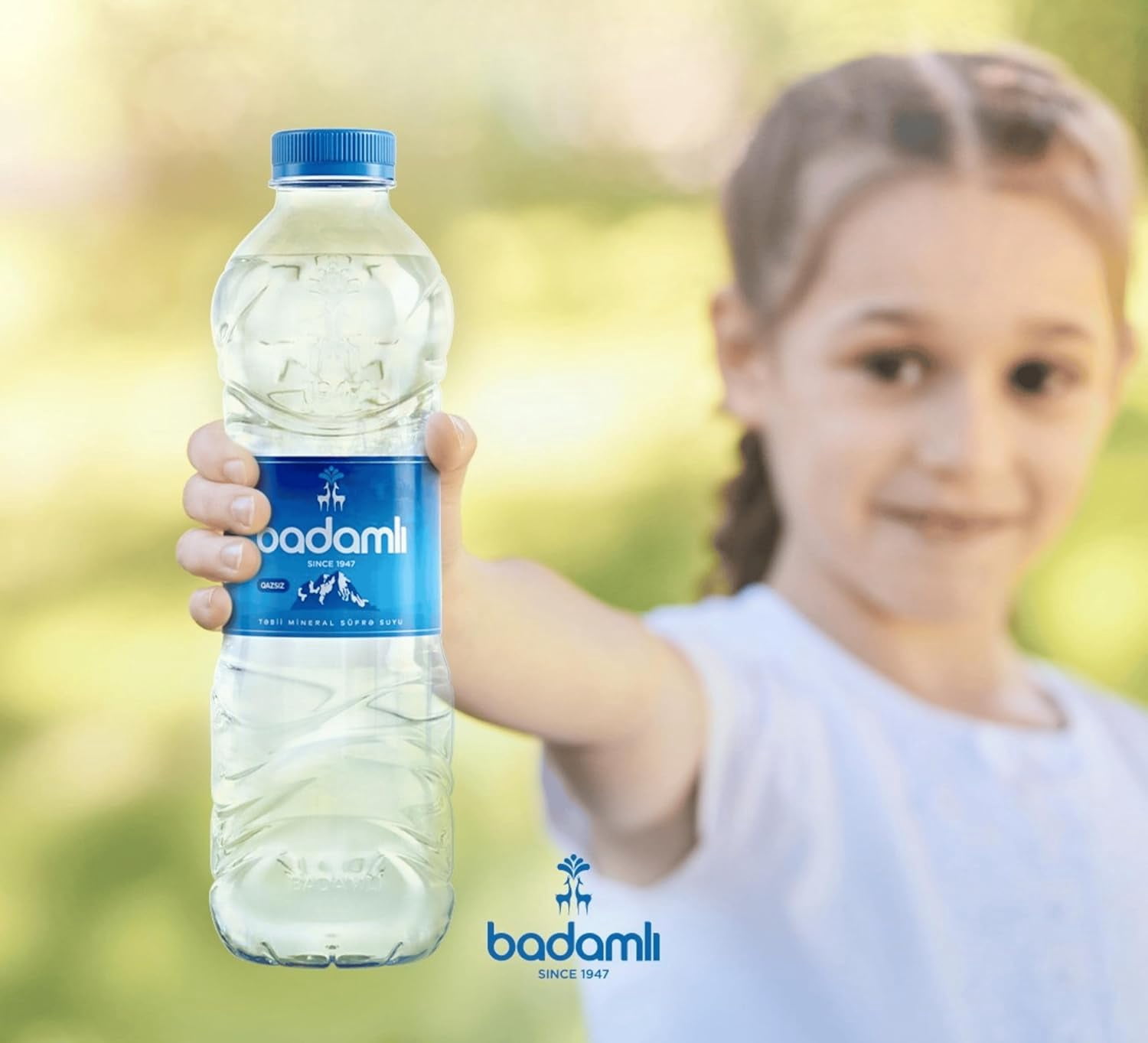 Badamlı Natural Spring Water pH 7.5, 16.9 fl oz (500ml), Daily Hydration, Natural Still Spring Water, Pack of 20