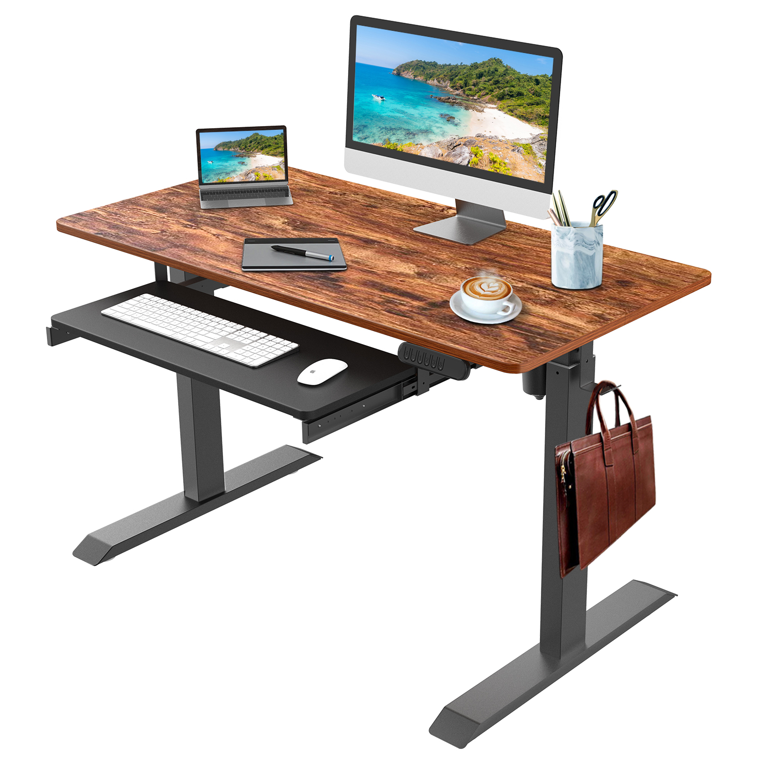 keyboard height standing desk