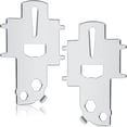 thumbnail image 1 of 2 Piezas Llave de Placa de Cubierta Placa de Llave de Combustible Llave de Herramienta de Cubierta Llave de Gas de Barco de Acero Inoxidable Herramienta para Gas Combustible Agua Residuos Accesorio, 1 of 8
