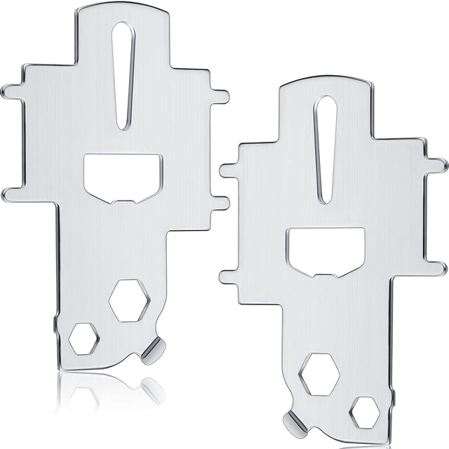 2 Piezas Llave de Placa de Cubierta Placa de Llave de Combustible Llave de Herramienta de Cubierta Llave de Gas de Barco de Acero Inoxidable Herramienta para Gas Combustible Agua Residuos Accesorio